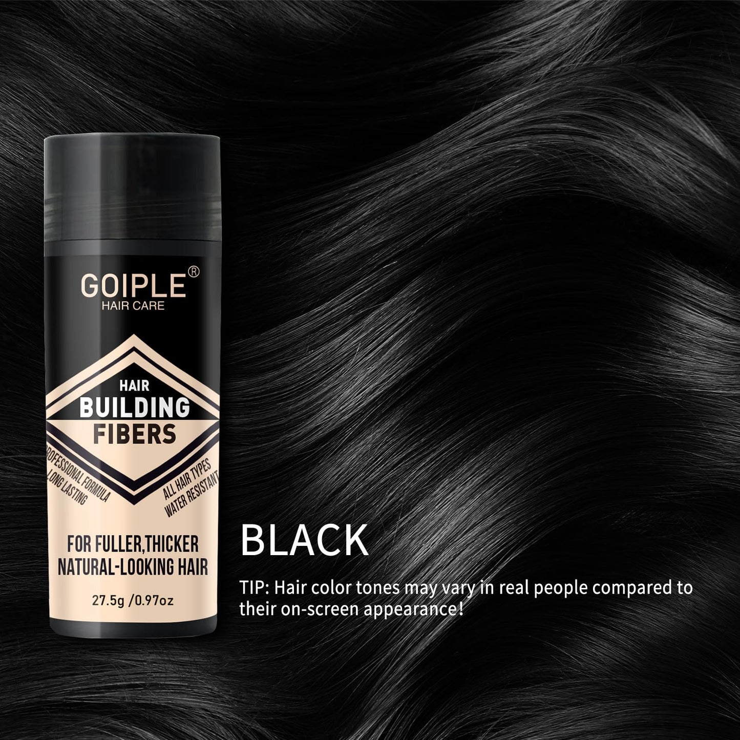 Accio hair building fibers being applied to a mens thinning hairline using the barber enhancement spray pump.