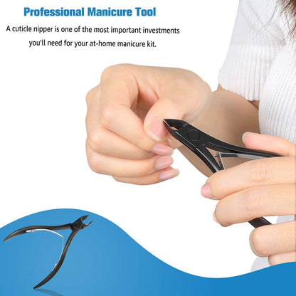 Professional manicure dead skin clipper in black finish