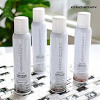 Keratherapy hair thickener spray nozzle and cap close up view