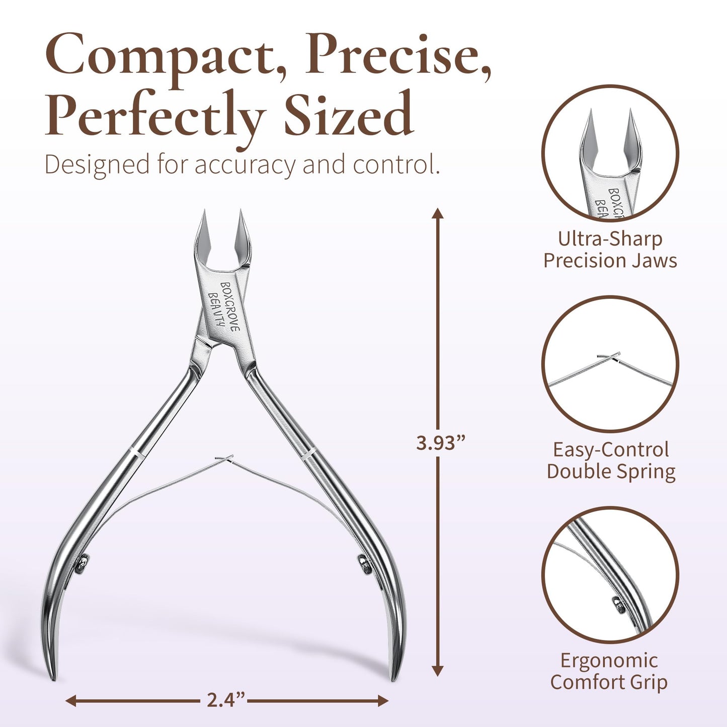 Double spring mechanism on Boxgrove Beauty nail clipper