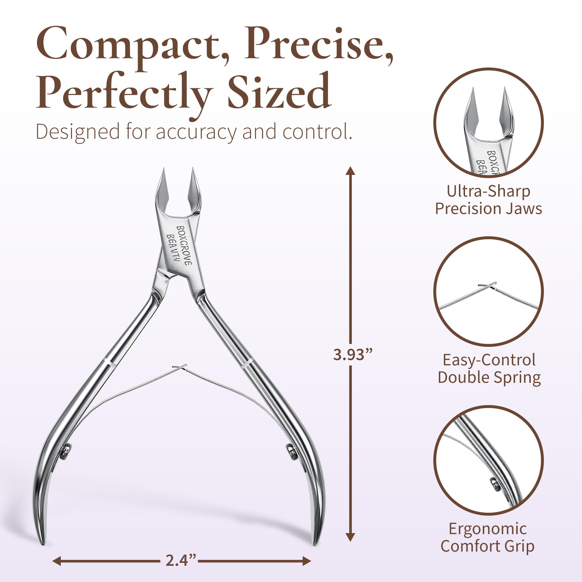 Double spring mechanism on Boxgrove Beauty nail clipper
