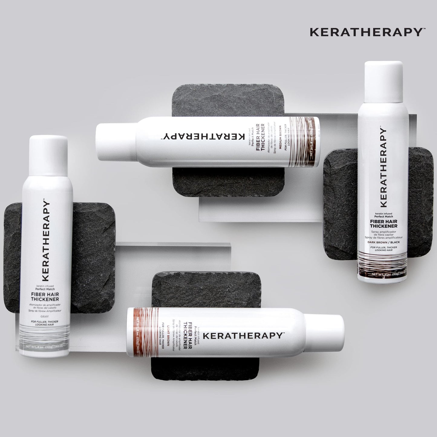 Imported USA hair concealing spray packaging for fine and flat hair types
