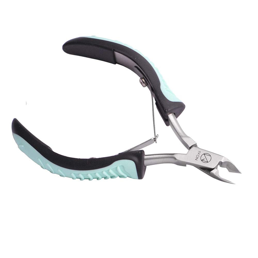 Side profile of Ivon stainless steel manicure trimmer