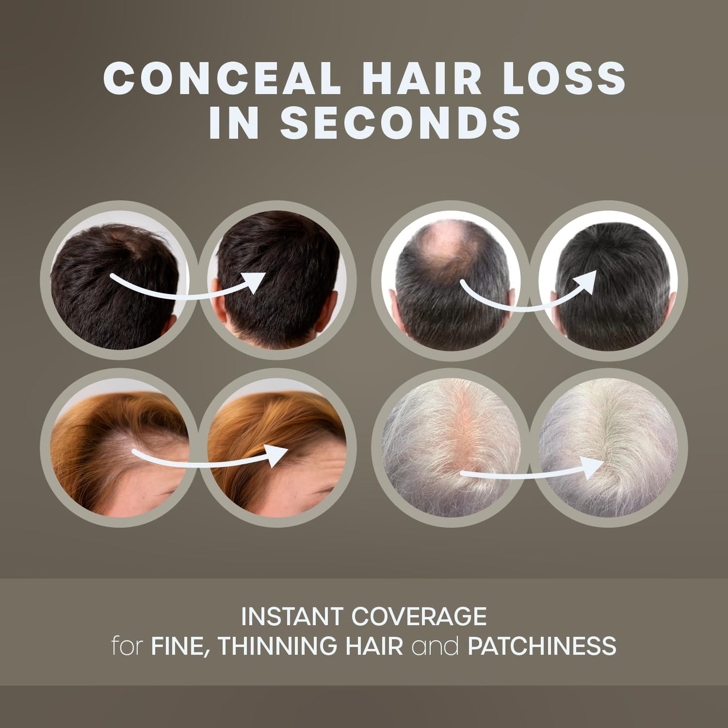 Premium imported USA hair loss solution powder packaging details