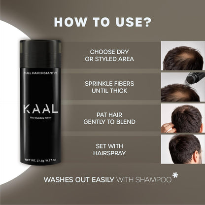 KAAL texturizing hair powder for concealing scalp bald spots