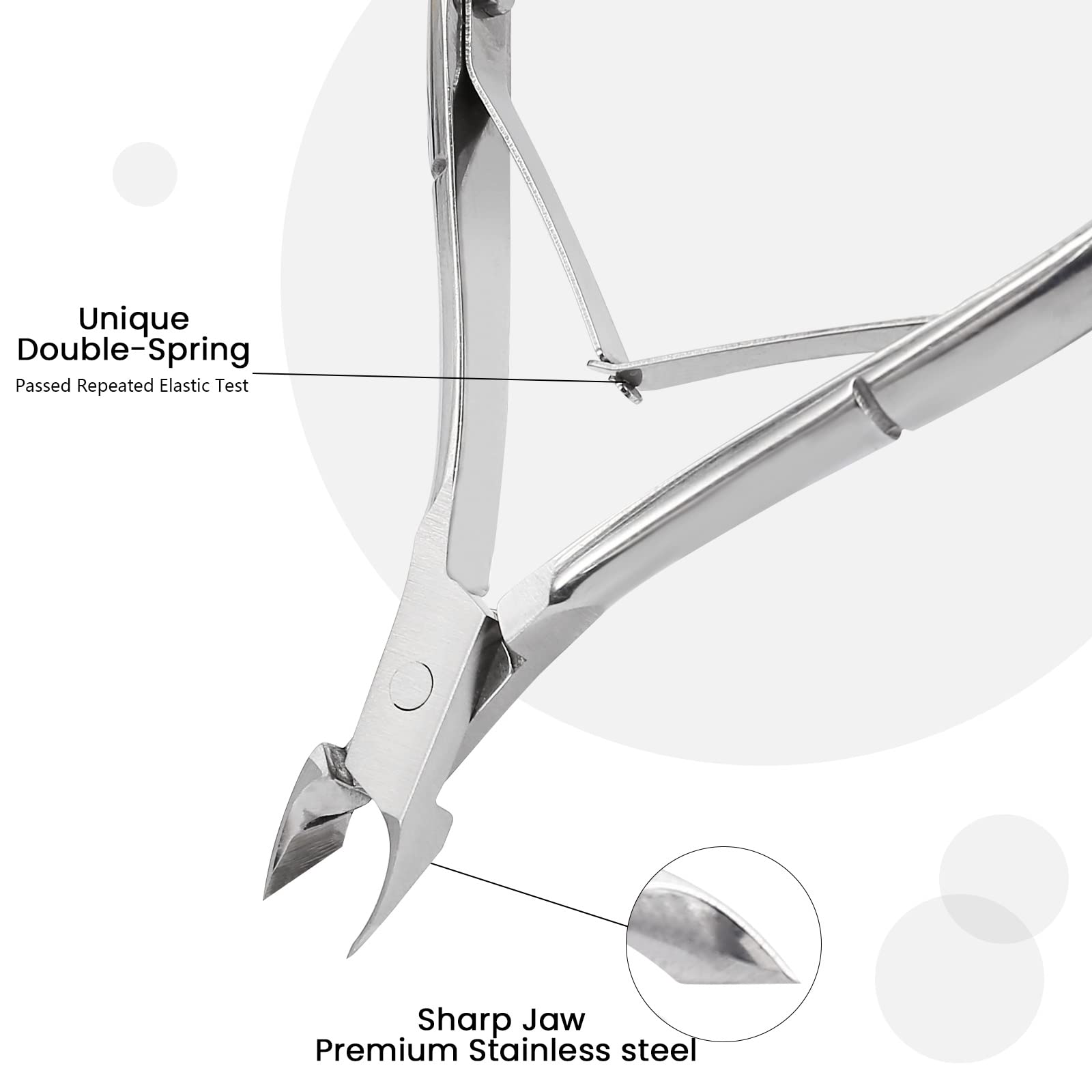 Wanjiaxinhui cuticle nipper ergonomic handle detail