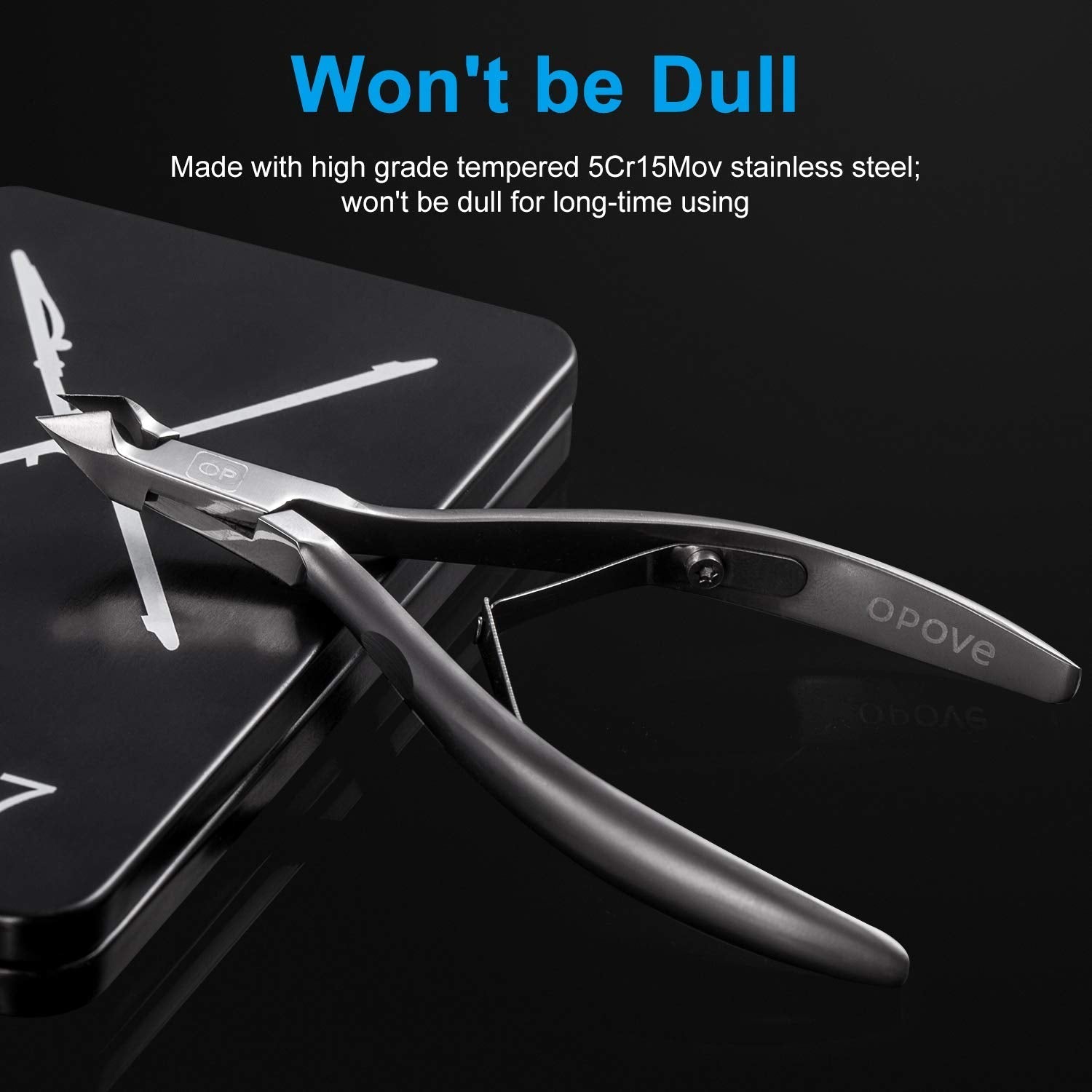Ergonomic handle design of Opove X7 nail grooming tool