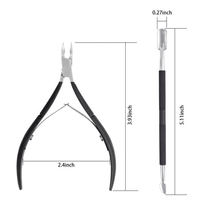 Cuticle trimmer blades for precision nail grooming