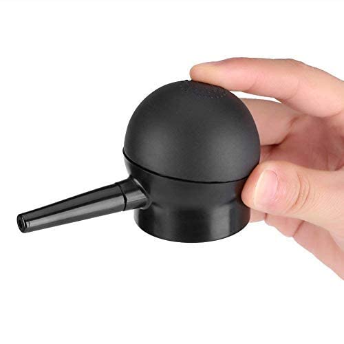 Black ABS plastic hair thickening concealer applicator tool