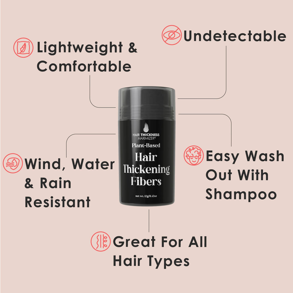 Top view of dark brown hair concealer powder for men and women.