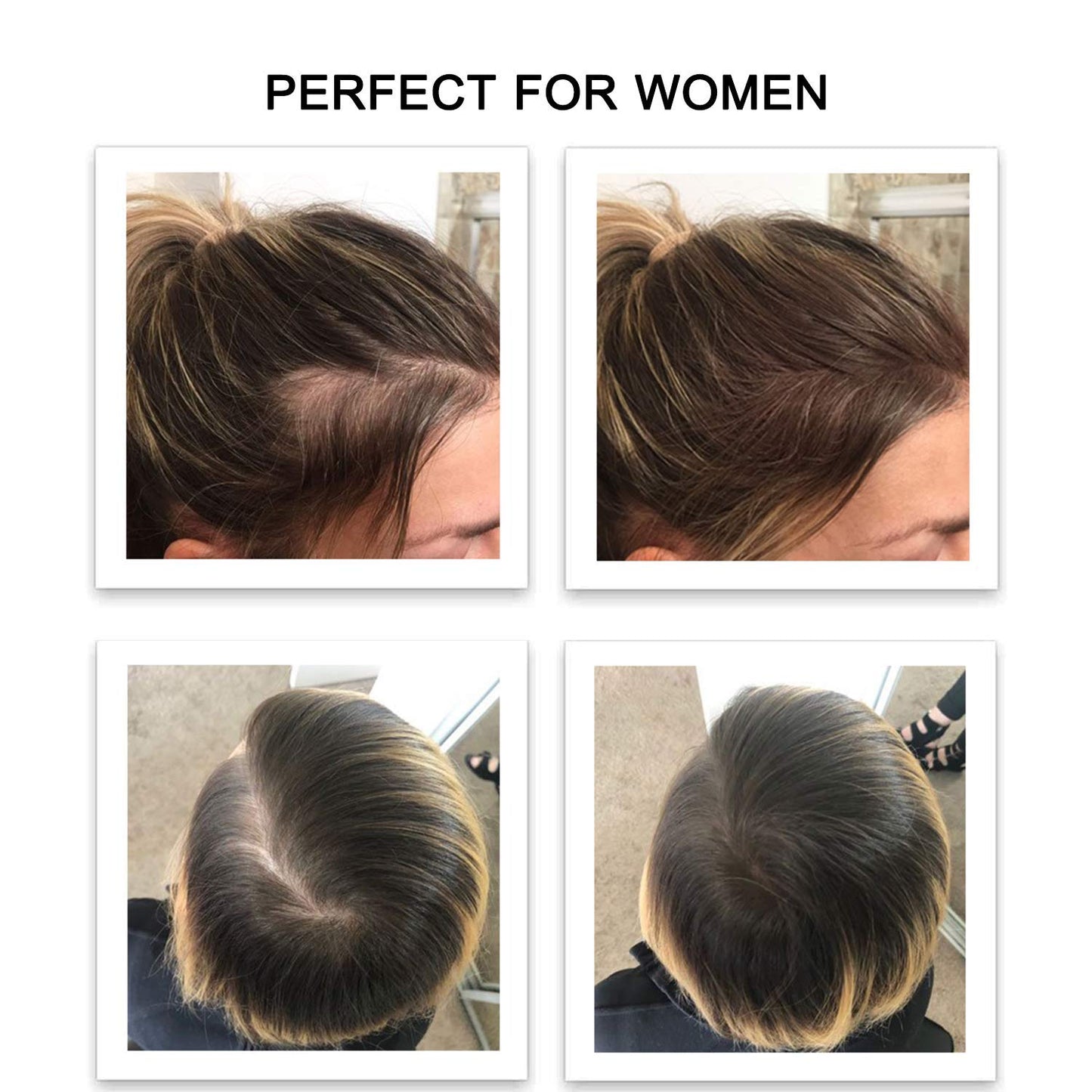 Waterproof hair volumizing powder bottle packaging against a clean professional background