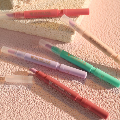 Lifestyle shot of Victory Nail cuticle pusher on vanity