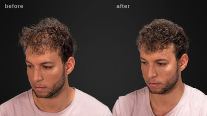 LUXE Professional hair volume powder showing container top and application shaker holes