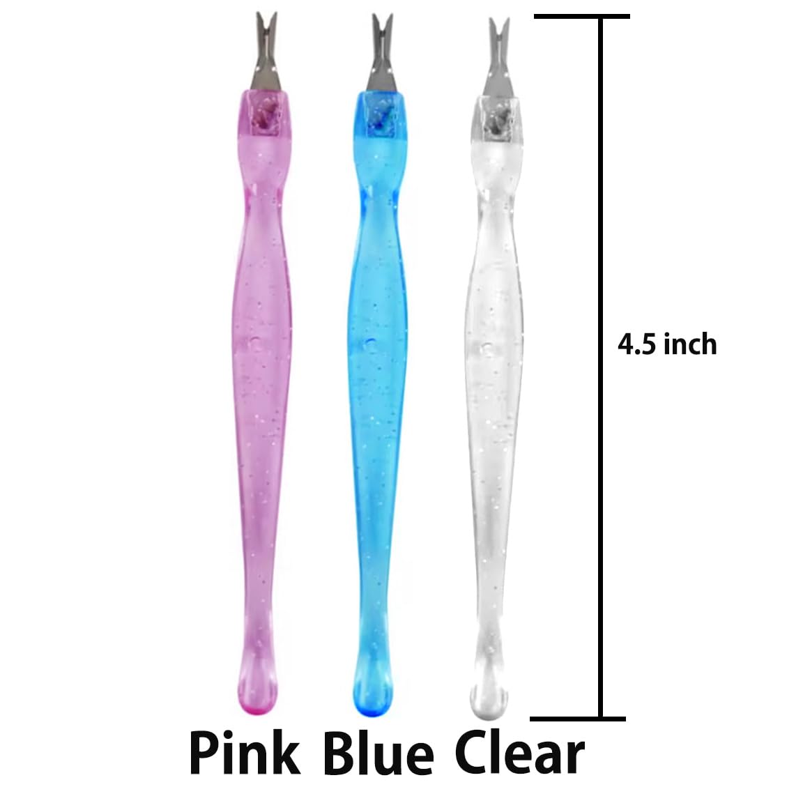V-shaped fork for removing dead skin and hangnails