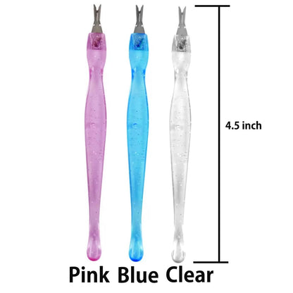 V-shaped fork for removing dead skin and hangnails