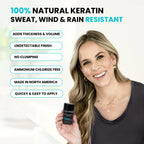 SureThik dark brown keratin fibers dispenser cap open