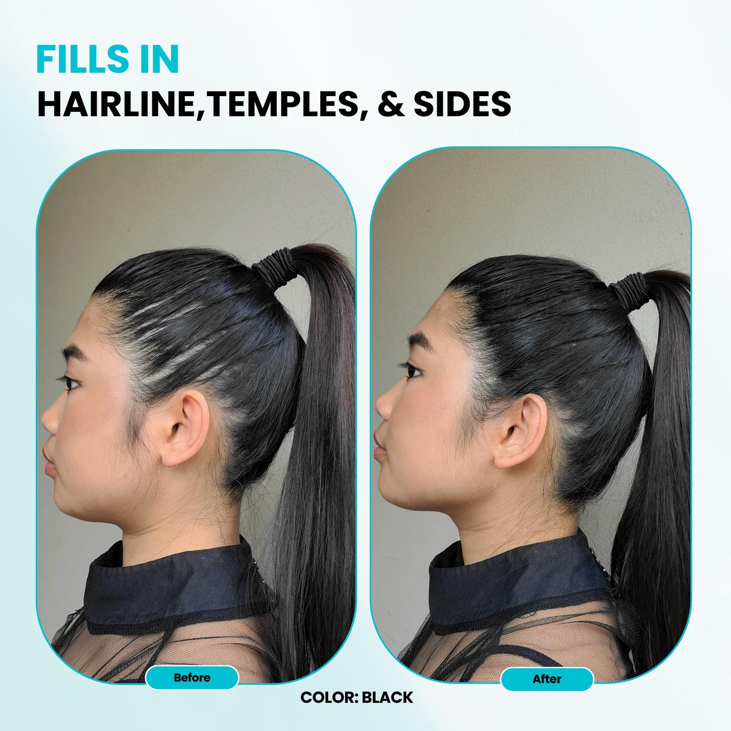SureThik 15 grams hair building fibers container back label ingredients text