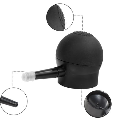 Sazoley hair fiber spray pump attachment highlighting durable plastic nozzle tip