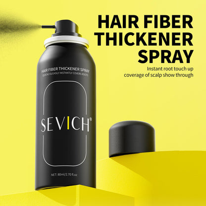 Waterproof hair thickening powder spray canister for thinning areas
