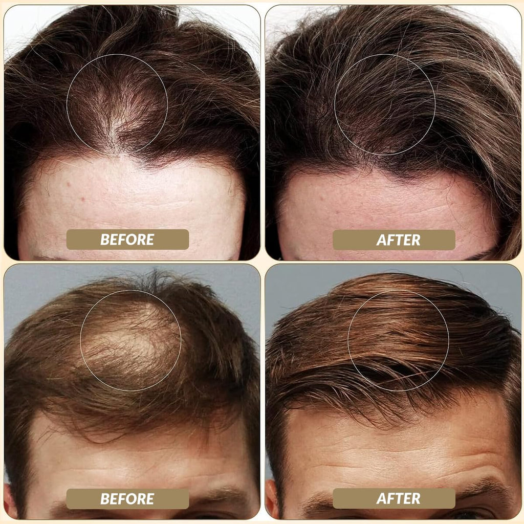 Close up of black hair thickening fibers texture