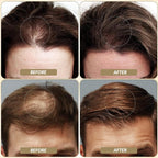 Close up of black hair thickening fibers texture