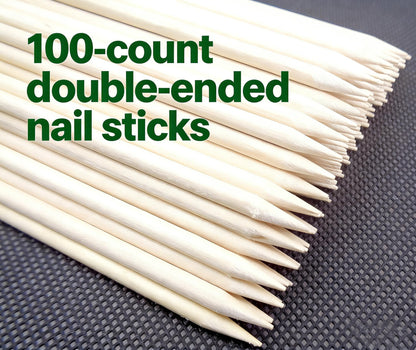 Using Yofan wooden stick for cuticle care