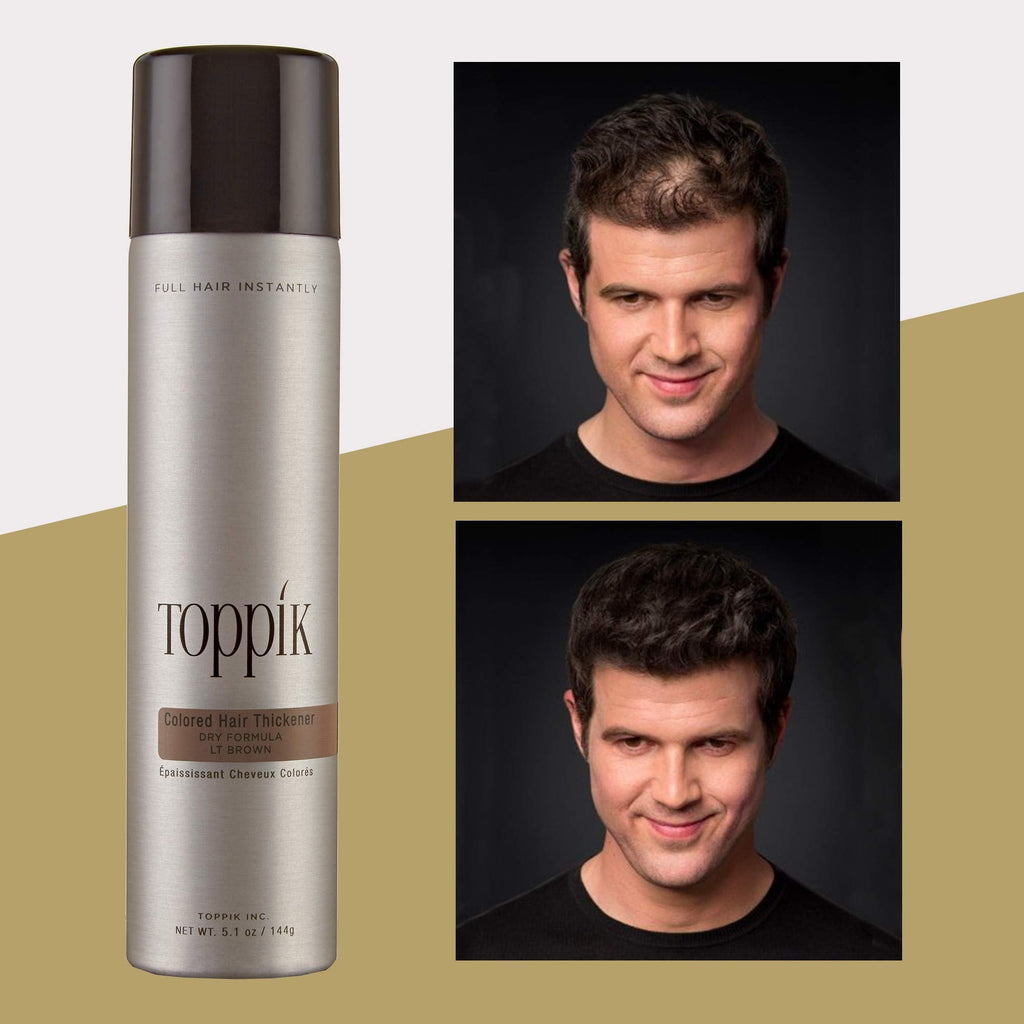 Close up of Toppik light brown hair thickening spray nozzle