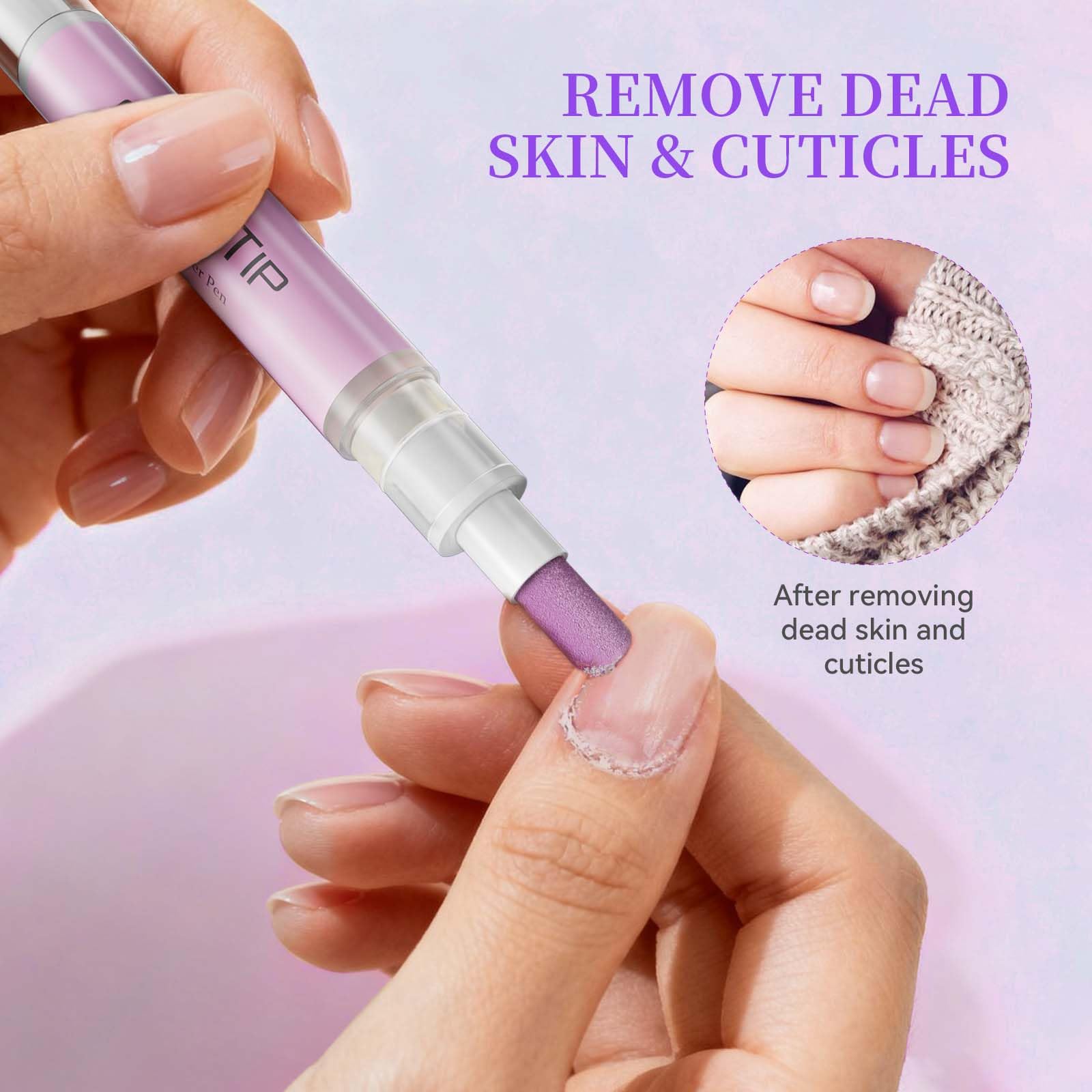 Sassytip nail care pen showing ceramic tip