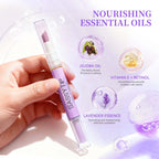 Close up of Sassytip cuticle remover gel application