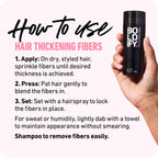 Boldify instant volume hair powder black shade containers