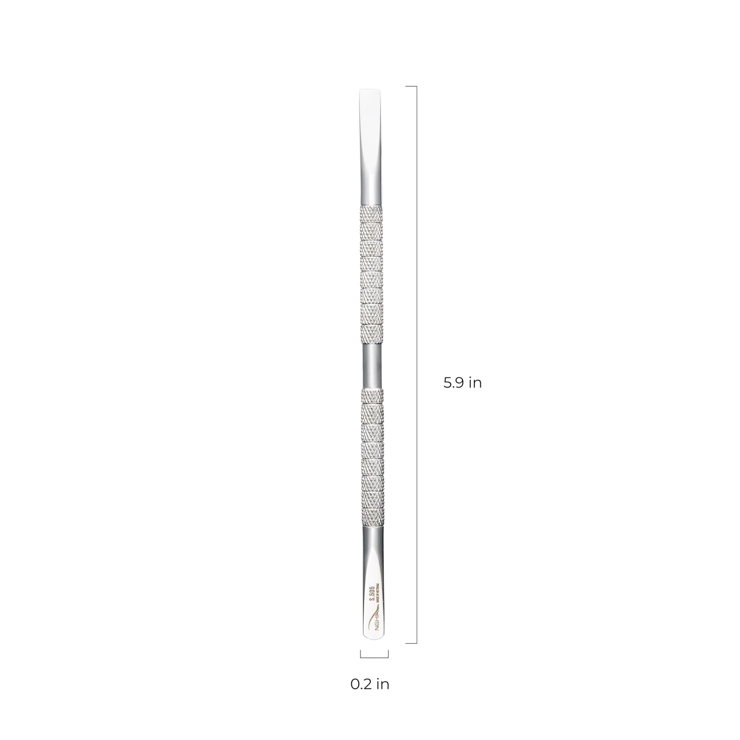 Nghia double-ended cuticle pusher tool tip detail