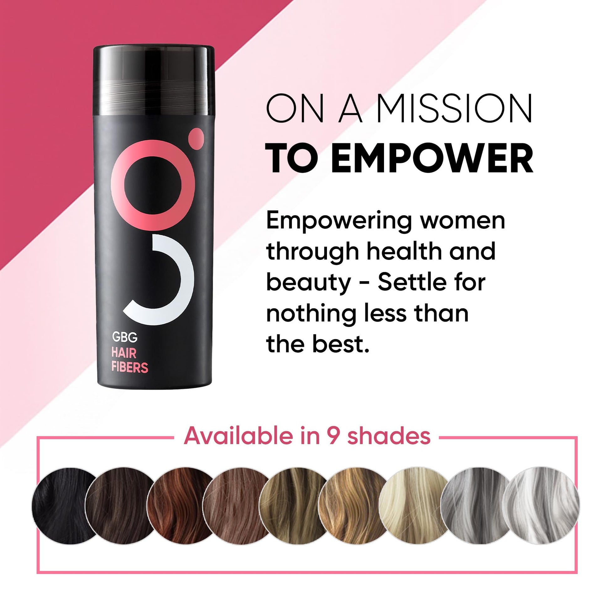 Get Back Gorgeous premium hair loss concealment solution packaging back view