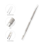 Ergonomic design of Nghia S-505 cuticle pusher