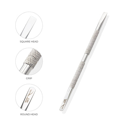 Ergonomic design of Nghia S-505 cuticle pusher