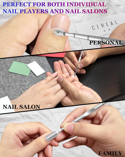 Professional Russian prep style loop cuticle instrument for salon nail treatment.
