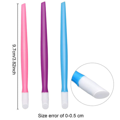 Assorted colors of BBTO plastic handle nail cleaners