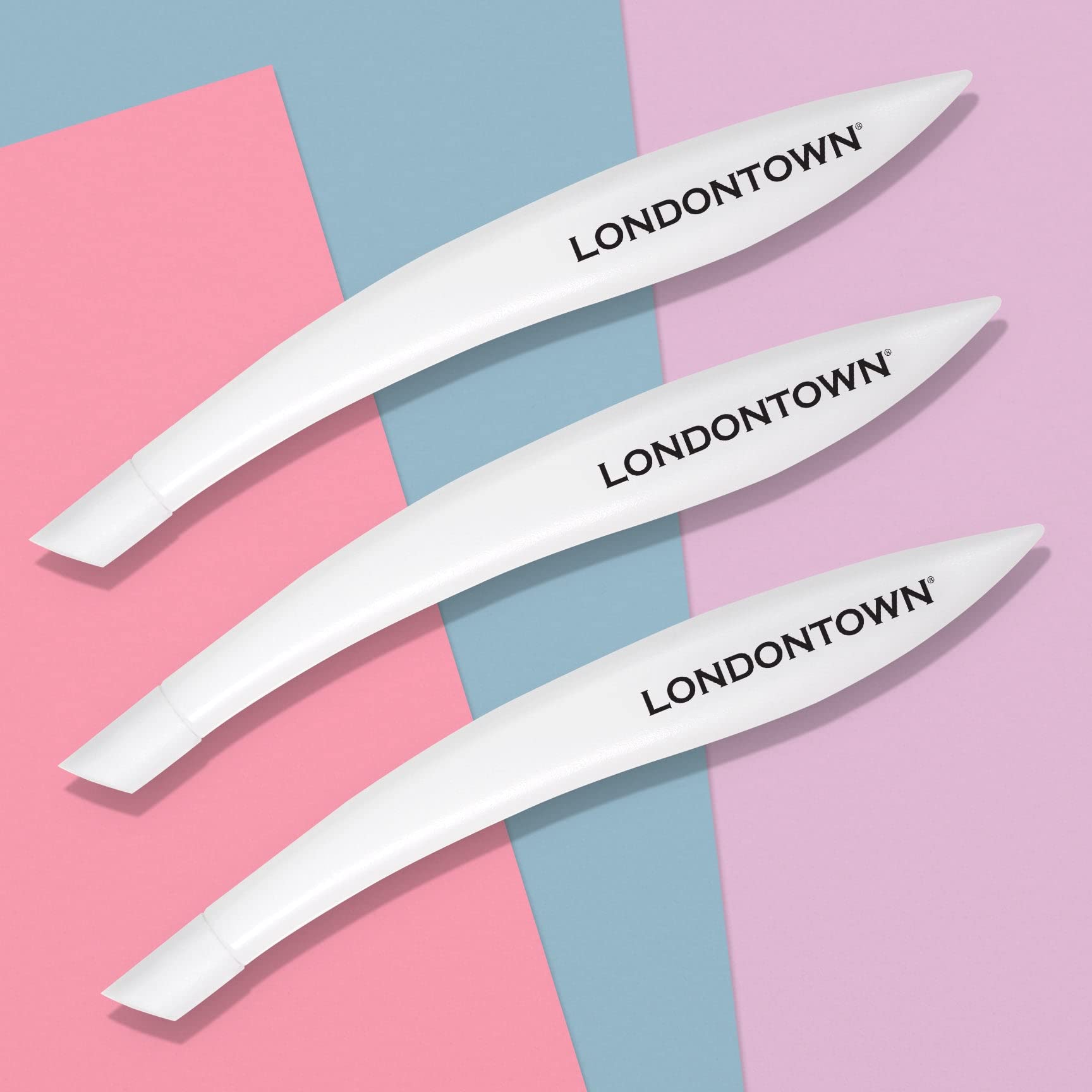 Close up of Londontown nail care stick rubber tip