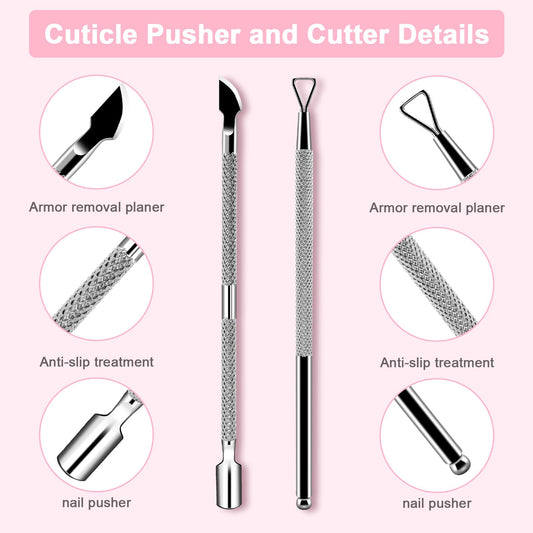 Close up of triangular nail scraper head for gel removal