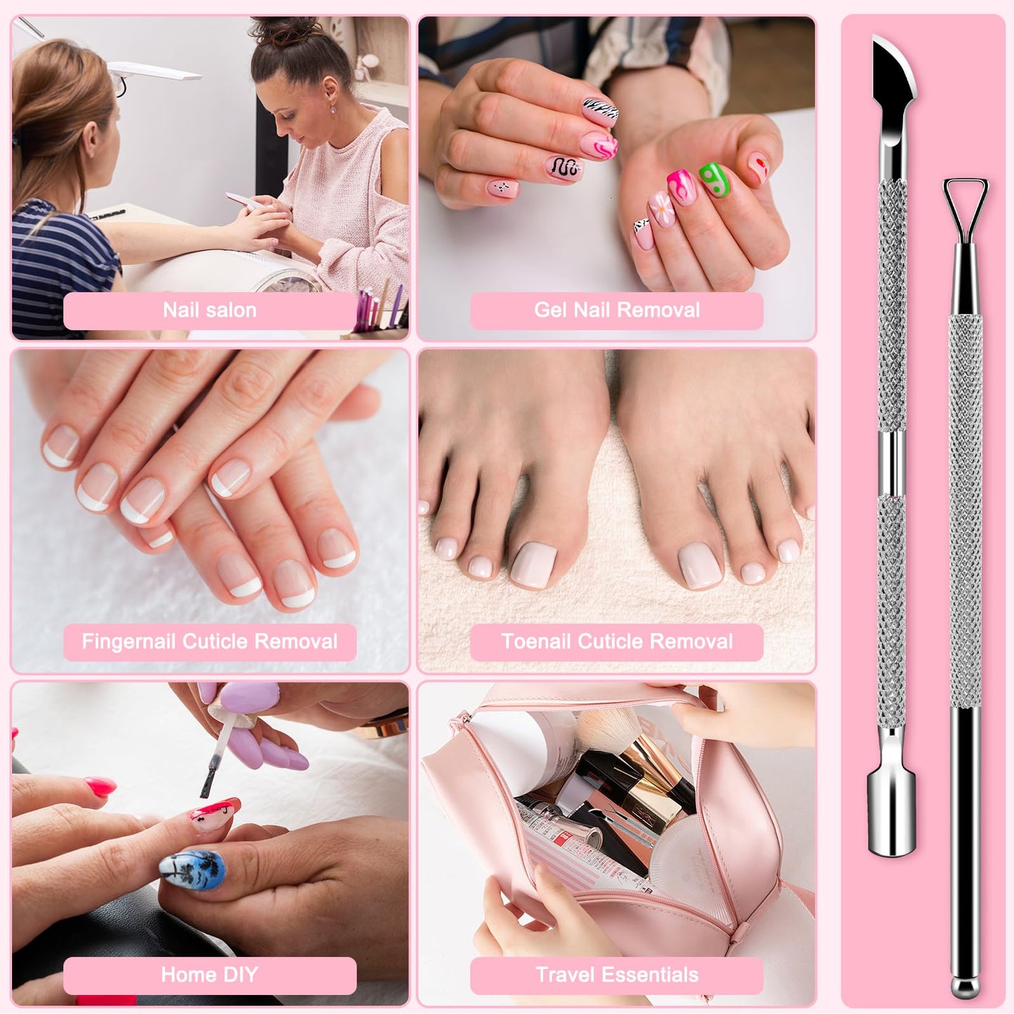 Hofason nail polish removal tools flat lay