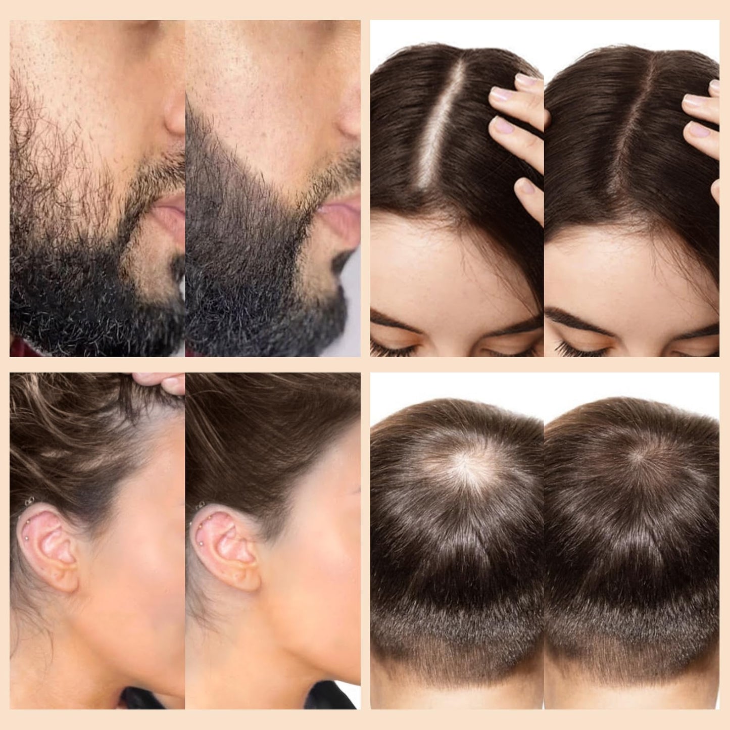 Full contents of the WOZUTUNT professional three-in-one hair and beard styling set.