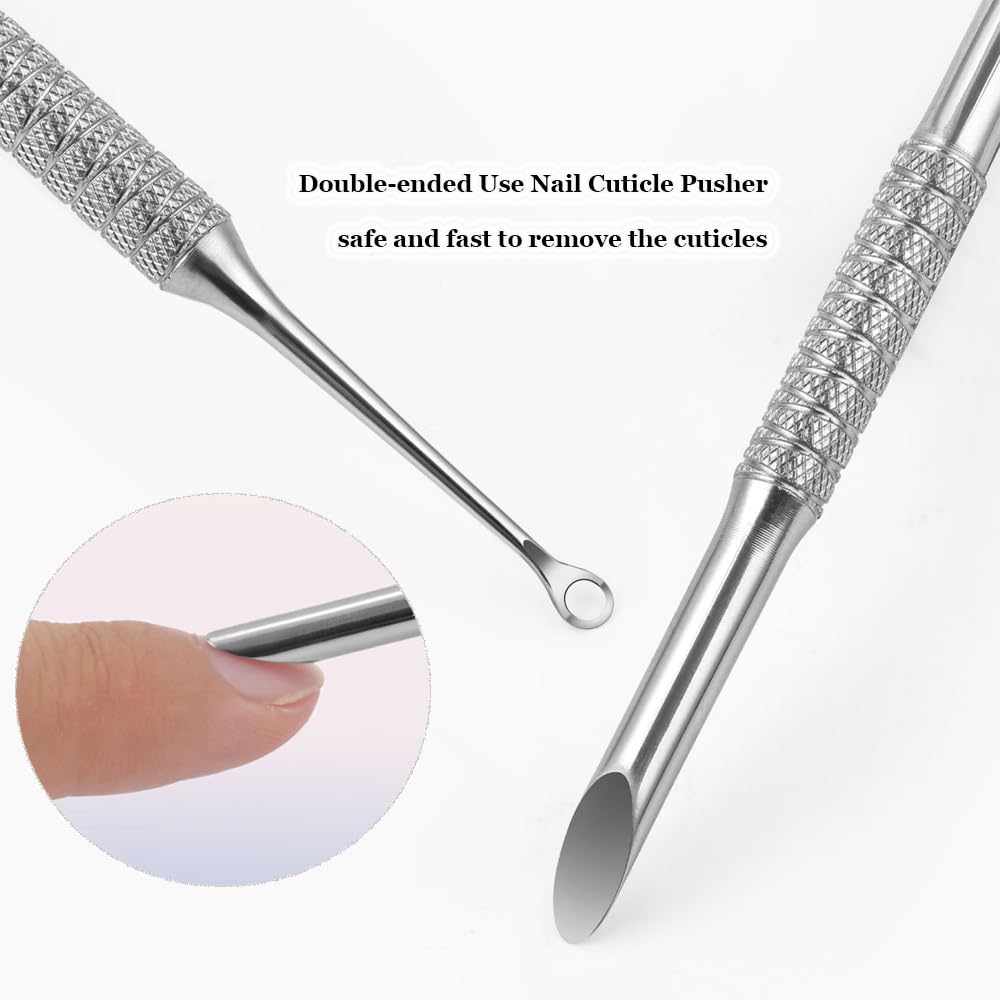 Full set of Kachimoo cuticle pusher and 50 sandpaper sheets for nails