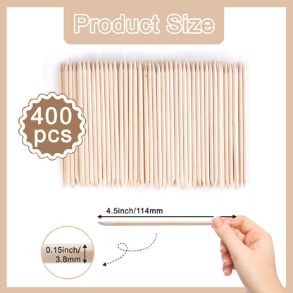 Df Dualferv wooden cuticle pusher sticks in bulk pack