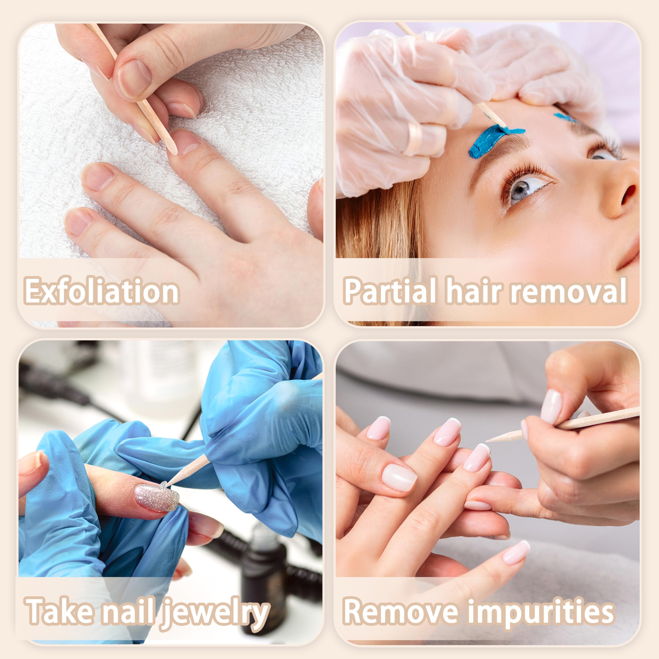 Df Dualferv orange sticks for nail art and waxing