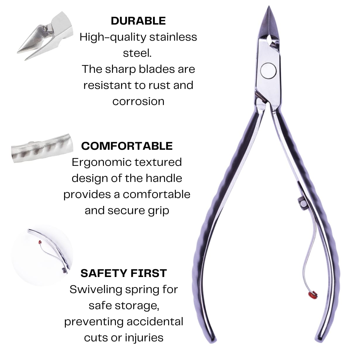 Close up of Mundial duplex cuticle pusher and scraper tool