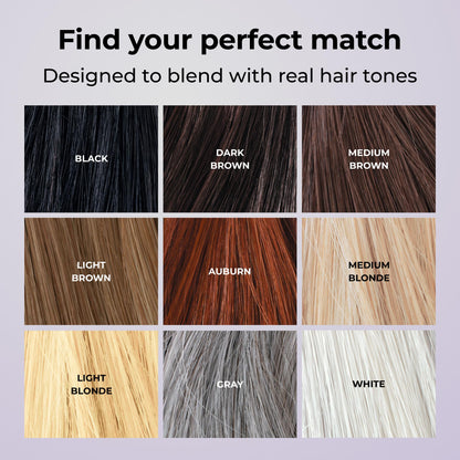 Water resistant test showing Toppik hair strands holding up securely against moisture droplets