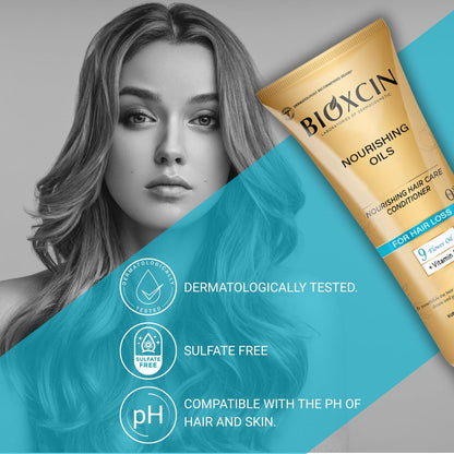 Bioxcin sulfate free hair care formula packaging