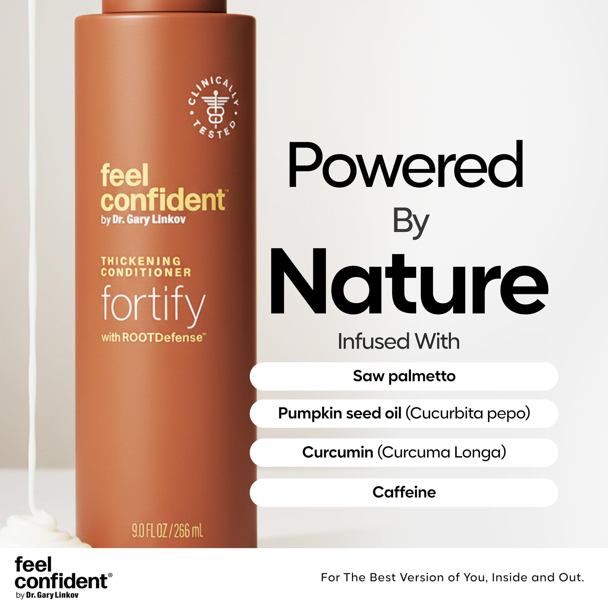 Feel Confident hair surgeon formulated conditioner packaging