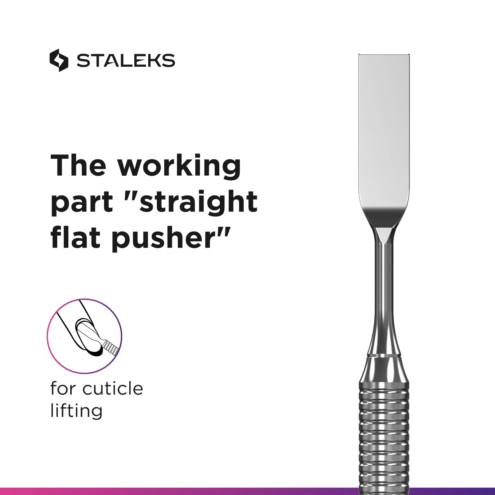 Professional nail technician using Staleks Pro Expert 51 tool