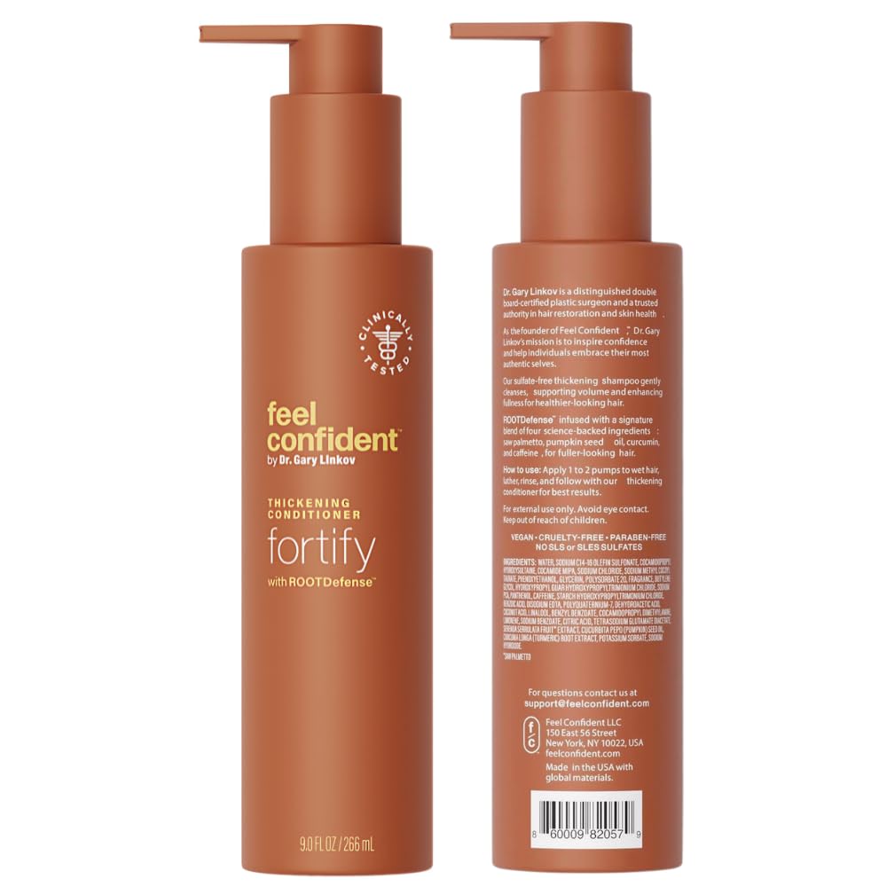 Feel Confident hair care collection for density