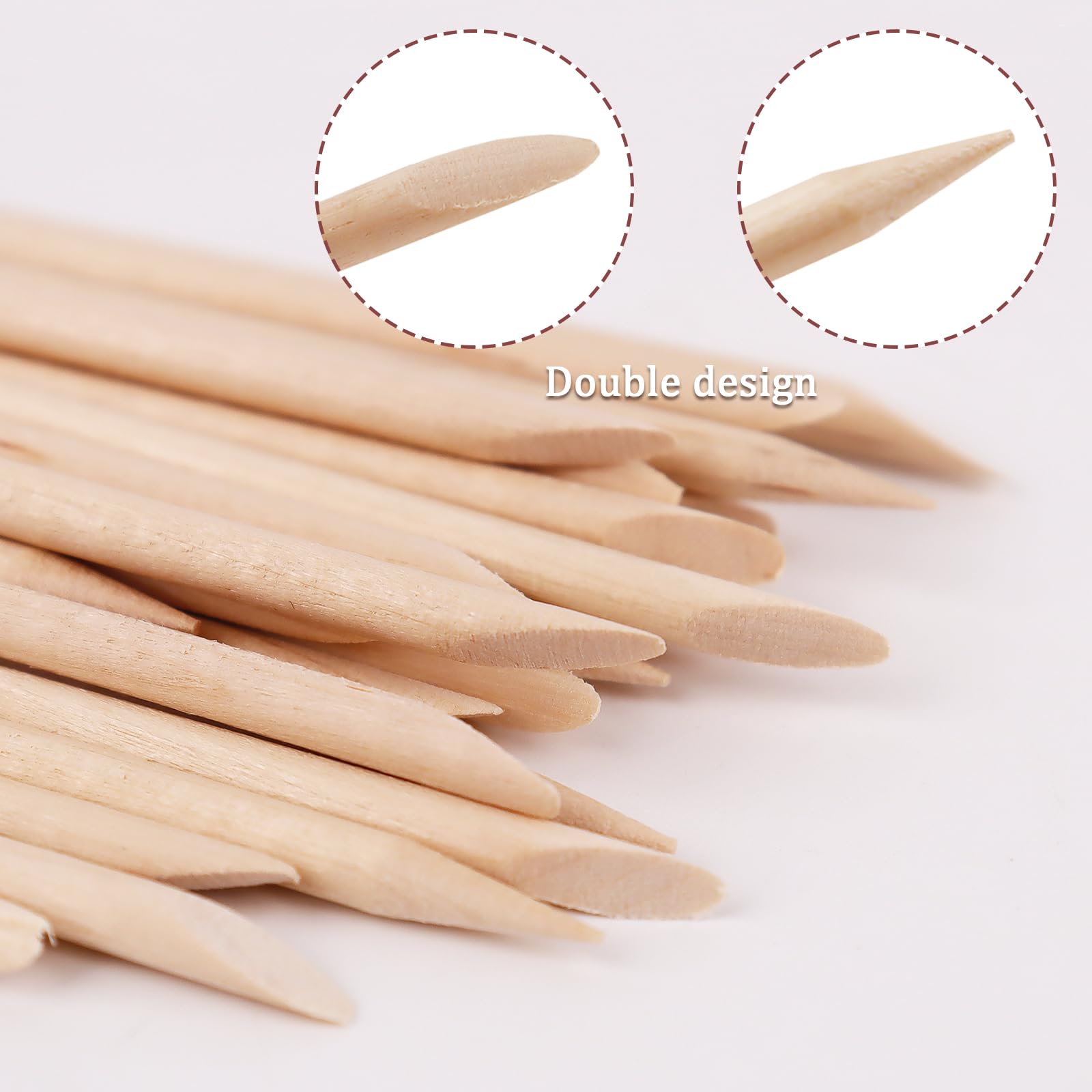 Orange wood sticks used for cuticle pushing